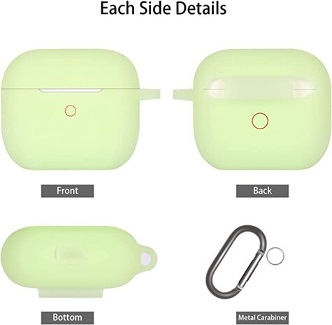ShieldCase® Schild Fall Airpods Pro Hülle Glow In The Dark (Grün-Gelb) ShieldCase® Schild Fall Airpods Pro Hülle Glow In The Dark (Grün-Gelb)