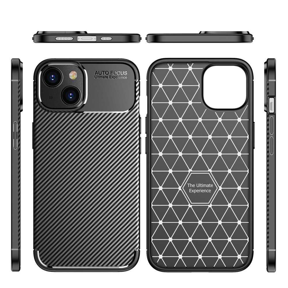 ShieldCase® ShieldCase iPhone 14 Plus Hülle Carbon (Schwarz) ShieldCase® ShieldCase iPhone 14 Plus Hülle Carbon (Schwarz)
