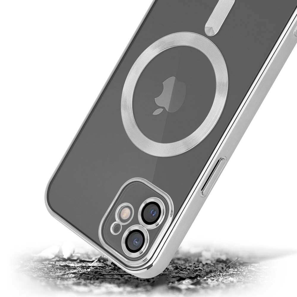 Coverzs Coverzs iPhone 12 Magsafe Hülle mit Kameraschutz (Silber) Coverzs Coverzs iPhone 12 Magsafe Hülle mit Kameraschutz (Silber)