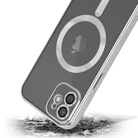 Coverzs Coverzs iPhone 12 Magsafe Hülle mit Kameraschutz (Silber) Coverzs Coverzs iPhone 12 Magsafe Hülle mit Kameraschutz (Silber)
