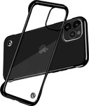 ShieldCase® ShieldCase iPhone 12 schlanke Hülle mit Stoßstangen (schwarz)