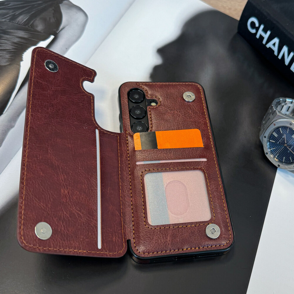 ShieldCase® ShieldCase Samsung Galaxy S24 Wallet Case (braun) ShieldCase® ShieldCase Samsung Galaxy S24 Wallet Case (braun)