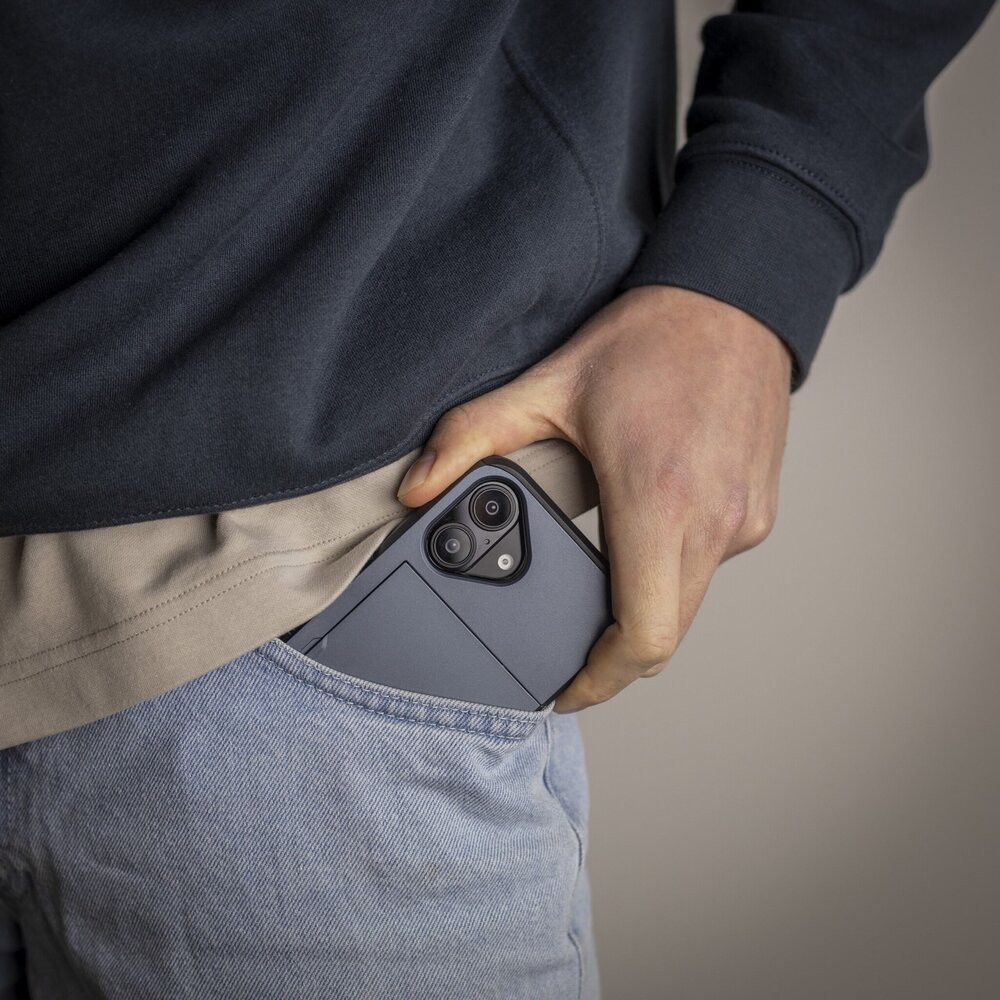 ShieldCase® ShieldCase iPhone 15 Kartenfach Hülle mit Schieb (Dunkelblau) ShieldCase® ShieldCase iPhone 15 Kartenfach Hülle mit Schieb (Dunkelblau)