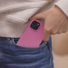 Coverzs Coverzs iPhone 13 Luxus Silikon MagSafe Hülle (Rosa)