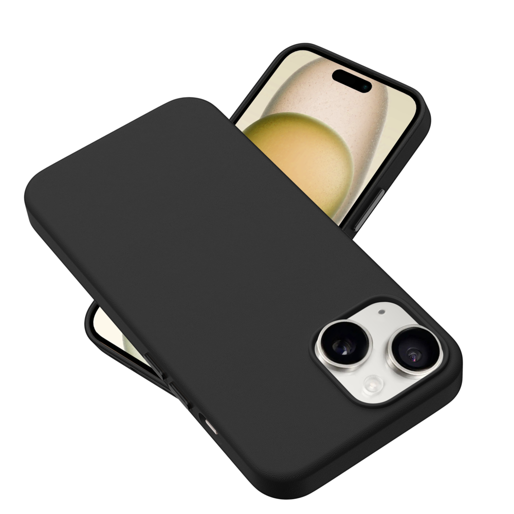 Coverzs Coverzs iPhone 13 Luxus Leder MagSafe Hülle (Schwarz) Coverzs Coverzs iPhone 13 Luxus Leder MagSafe Hülle (Schwarz)