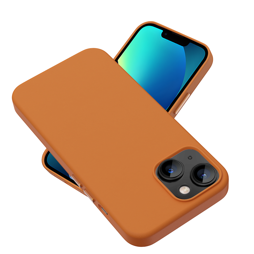 Coverzs Coverzs iPhone 13 Luxus Leder MagSafe Hülle (Braun) Coverzs Coverzs iPhone 13 Luxus Leder MagSafe Hülle (Braun)