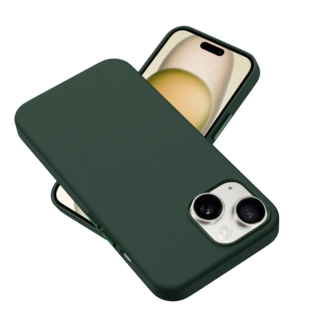 Coverzs Coverzs iPhone 13 Luxus Leder MagSafe Hülle (Dunkelgrün) Coverzs Coverzs iPhone 13 Luxus Leder MagSafe Hülle (Dunkelgrün)