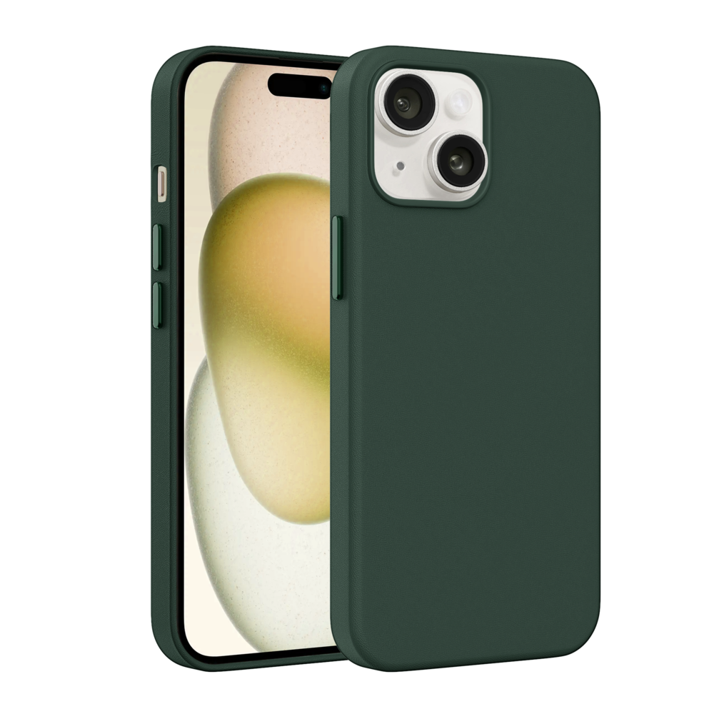 Coverzs Coverzs iPhone 13 Luxus Leder MagSafe Hülle (Dunkelgrün) Coverzs Coverzs iPhone 13 Luxus Leder MagSafe Hülle (Dunkelgrün)