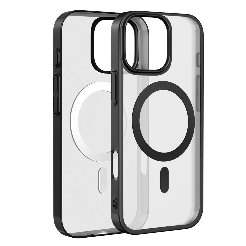 Coverzs Coverzs iPhone 13 Pro klare MagSafe Hardcase (Schwarz) Coverzs Coverzs iPhone 13 Pro klare MagSafe Hardcase (Schwarz)