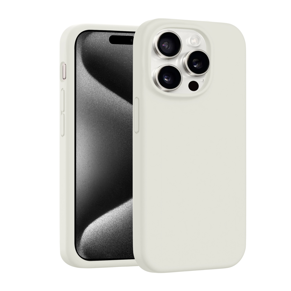 Coverzs Coverzs iPhone 13 Pro Luxus Silikonhülle (Beige) Coverzs Coverzs iPhone 13 Pro Luxus Silikonhülle (Beige)