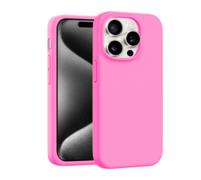 Coverzs iPhone 13 Pro Max Luxus Silikon MagSafe Hülle (Rosa)