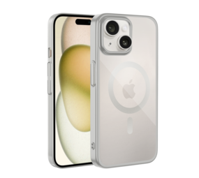 Coverzs iPhone 14 klare MagSafe Hardcase (Silber) Coverzs iPhone 14 klare MagSafe Hardcase (Silber)