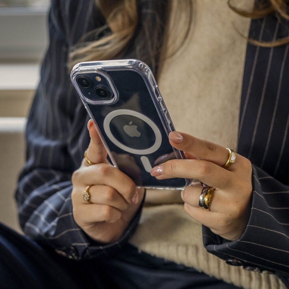 Coverzs Coverzs iPhone 14 Luxus TPU MagSafe Hülle (Transparent) Coverzs Coverzs iPhone 14 Luxus TPU MagSafe Hülle (Transparent)