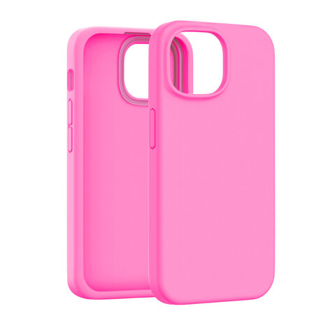 Coverzs Coverzs iPhone 14 Luxus Silikonhülle (Rosa) Coverzs Coverzs iPhone 14 Luxus Silikonhülle (Rosa)