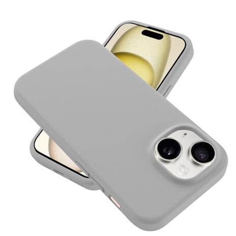 Coverzs Coverzs iPhone 14 Luxus Silikonhülle (Grau) Coverzs Coverzs iPhone 14 Luxus Silikonhülle (Grau)
