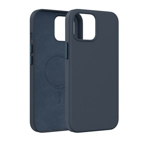 Coverzs Coverzs iPhone 14 Luxus Leder MagSafe Hülle (Dunkelblau) Coverzs Coverzs iPhone 14 Luxus Leder MagSafe Hülle (Dunkelblau)