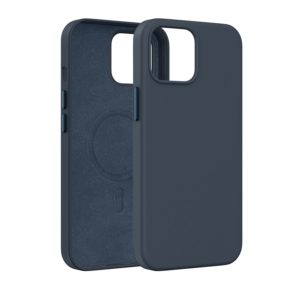 Coverzs Coverzs iPhone 15 Luxus Leder MagSafe Hülle (Dunkelblau) Coverzs Coverzs iPhone 15 Luxus Leder MagSafe Hülle (Dunkelblau)