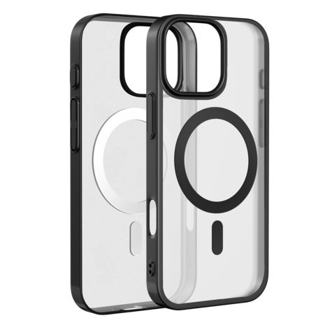 Coverzs Coverzs iPhone 15 Pro klare MagSafe Hardcase (Schwarz) Coverzs Coverzs iPhone 15 Pro klare MagSafe Hardcase (Schwarz)