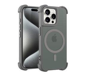 Coverzs iPhone 15 Pro matte Shockcase mit MagSafe (Grau)