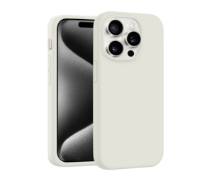 Coverzs iPhone 15 Pro Luxus Silikonhülle (Beige) Coverzs iPhone 15 Pro Luxus Silikonhülle (Beige)