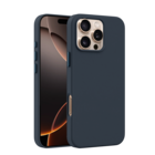 Coverzs Coverzs iPhone 15 Pro Luxus Leder MagSafe Hülle (Dunkelblau)