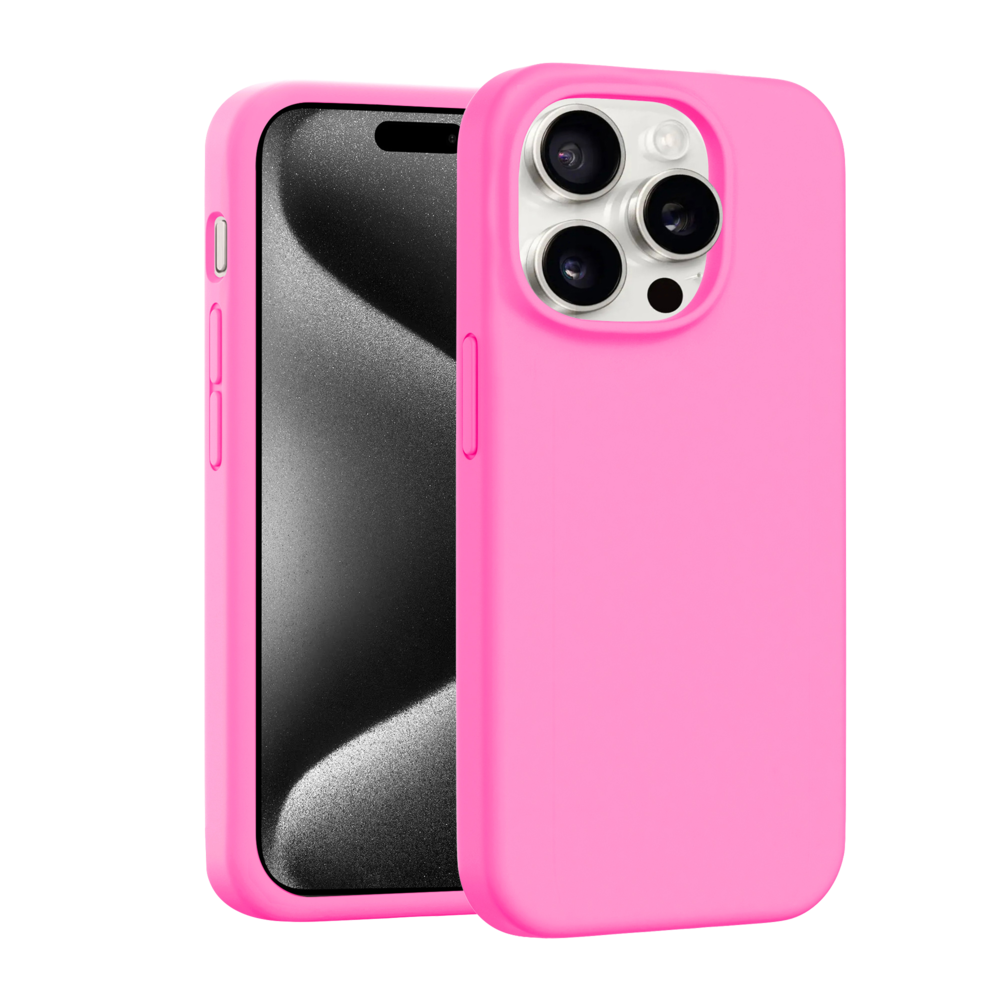 Coverzs Coverzs iPhone 15 Pro Max Luxus Silikonhülle (Rosa) Coverzs Coverzs iPhone 15 Pro Max Luxus Silikonhülle (Rosa)