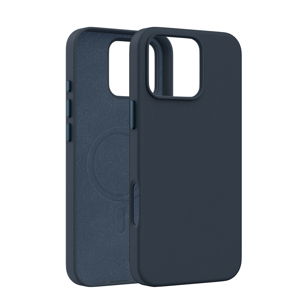 Coverzs Coverzs iPhone 15 Pro Max Luxus Leder MagSafe Hülle (Dunkelblau) Coverzs Coverzs iPhone 15 Pro Max Luxus Leder MagSafe Hülle (Dunkelblau)