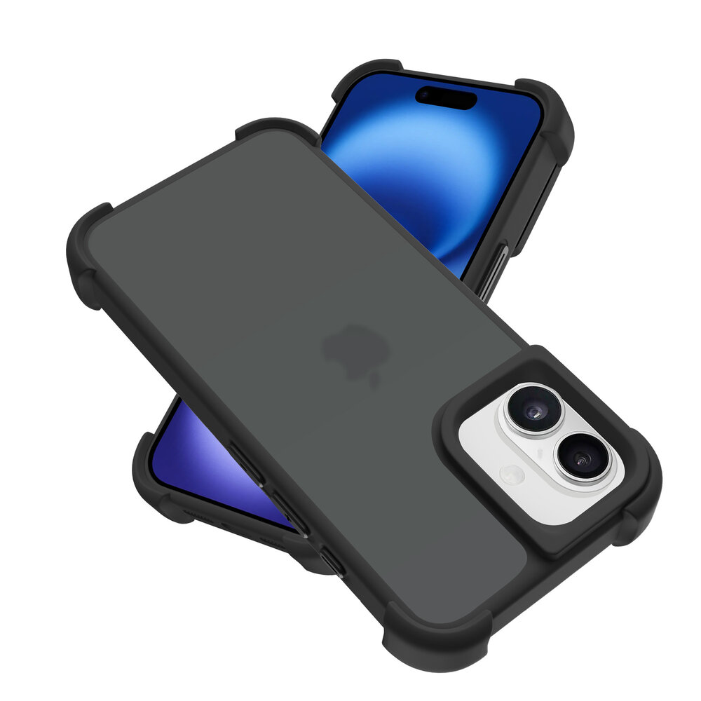 Coverzs Coverzs iPhone 16 matte Shockcase (Schwarz) Coverzs Coverzs iPhone 16 matte Shockcase (Schwarz)