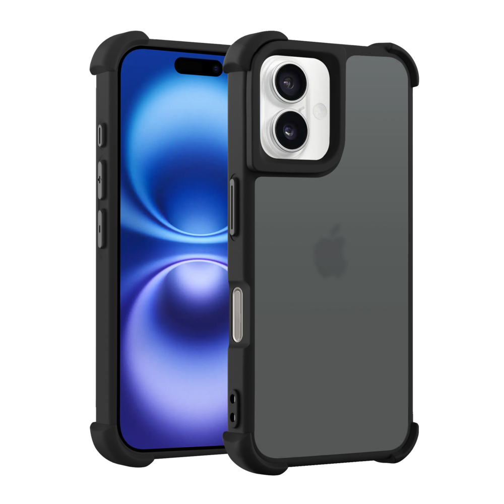 Coverzs Coverzs iPhone 16 matte Shockcase (Schwarz) Coverzs Coverzs iPhone 16 matte Shockcase (Schwarz)