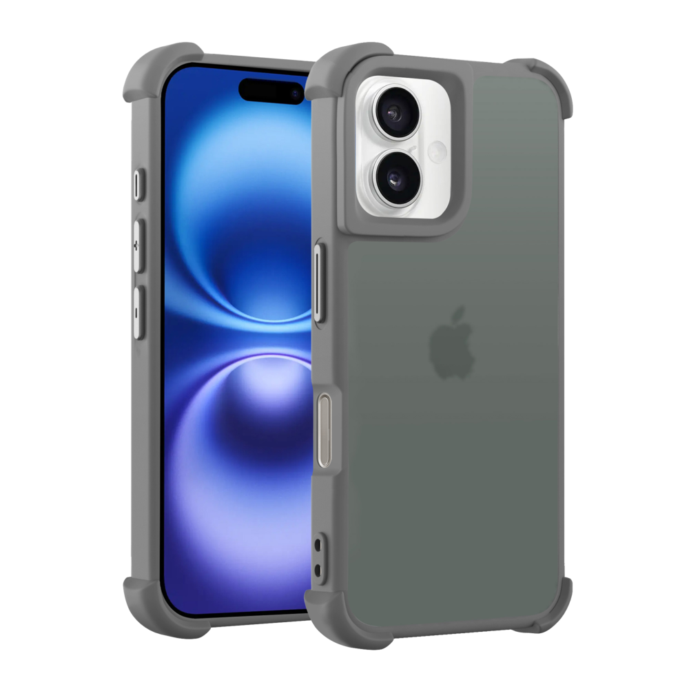Coverzs Coverzs iPhone 16 matte Shockcase (Grau) Coverzs Coverzs iPhone 16 matte Shockcase (Grau)