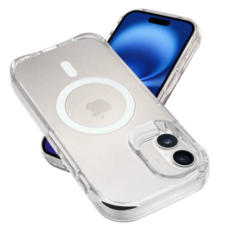 Coverzs Coverzs iPhone 16 klare Hard MagSafe Hülle (Transparent) Coverzs Coverzs iPhone 16 klare Hard MagSafe Hülle (Transparent)