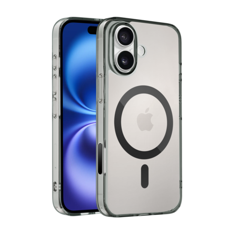 Coverzs Coverzs iPhone 16 Plus matte MagSafe Hülle (Transparent/Schwarz) Coverzs Coverzs iPhone 16 Plus matte MagSafe Hülle (Transparent/Schwarz)