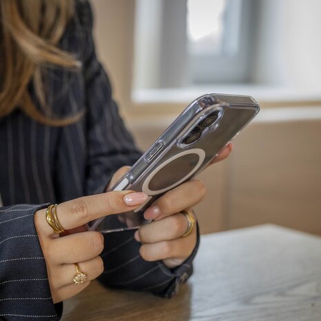 Coverzs Coverzs iPhone 16 Plus Luxus TPU MagSafe Hülle (Transparent) Coverzs Coverzs iPhone 16 Plus Luxus TPU MagSafe Hülle (Transparent)