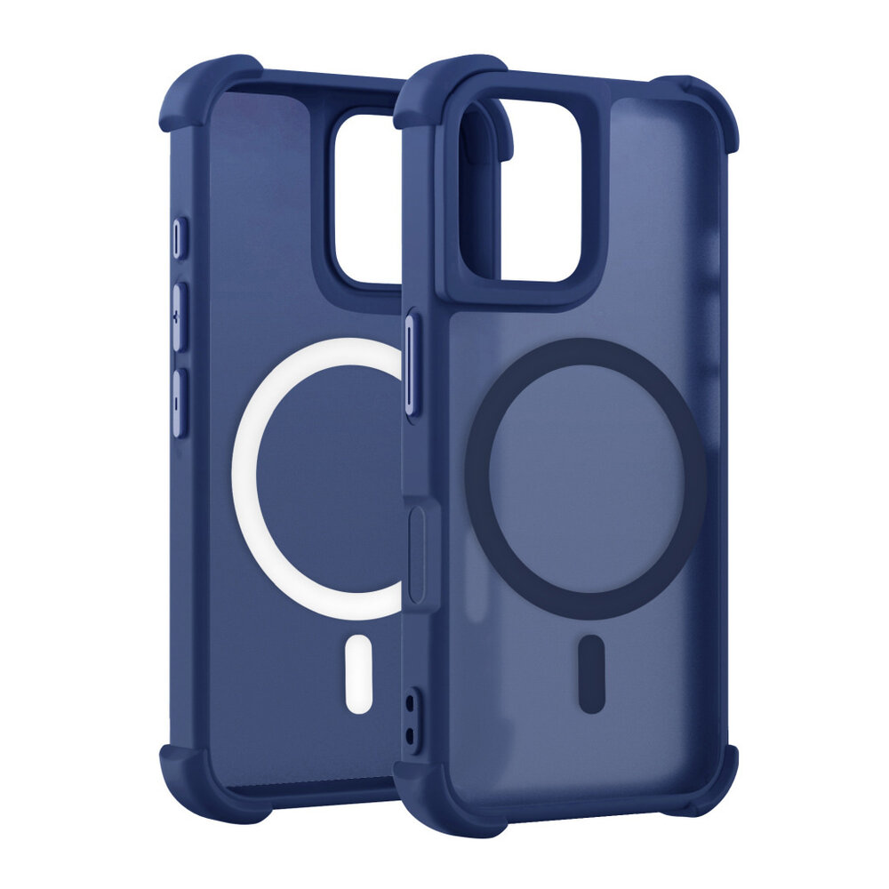 Coverzs Coverzs iPhone 16 Plus matte Shockcase mit MagSafe (Dunkelblau) Coverzs Coverzs iPhone 16 Plus matte Shockcase mit MagSafe (Dunkelblau)