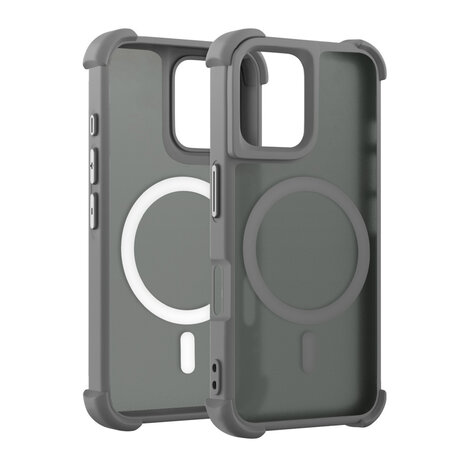 Coverzs Coverzs iPhone 16 Plus matte Shockcase mit MagSafe (Grau) Coverzs Coverzs iPhone 16 Plus matte Shockcase mit MagSafe (Grau)