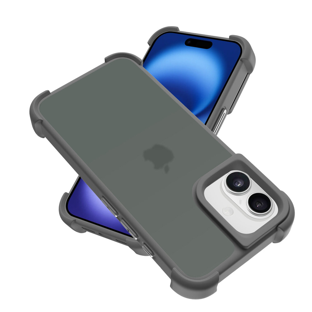 Coverzs Coverzs iPhone 16 Plus matte Shockcase (Grau) Coverzs Coverzs iPhone 16 Plus matte Shockcase (Grau)