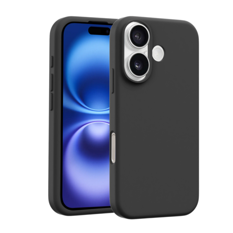 Coverzs Coverzs iPhone 16 Plus Luxus Silikonhülle (Schwarz) Coverzs Coverzs iPhone 16 Plus Luxus Silikonhülle (Schwarz)