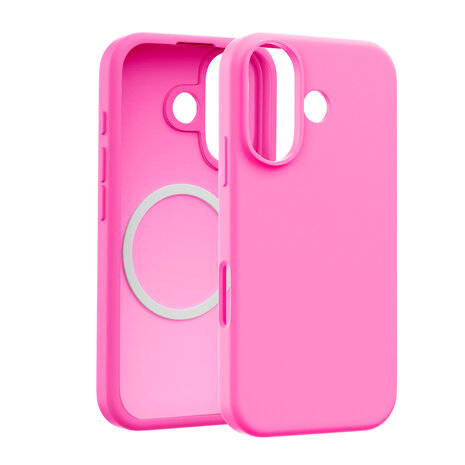 Coverzs Coverzs iPhone 16 Plus Luxus Silikon MagSafe Hülle (Rosa) Coverzs Coverzs iPhone 16 Plus Luxus Silikon MagSafe Hülle (Rosa)