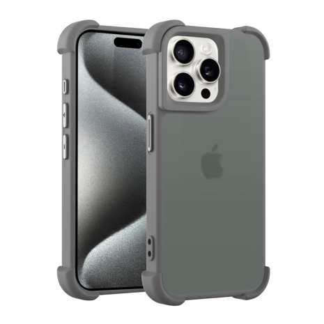 Coverzs Coverzs iPhone 16 Pro matte Shockcase (Grau) Coverzs Coverzs iPhone 16 Pro matte Shockcase (Grau)
