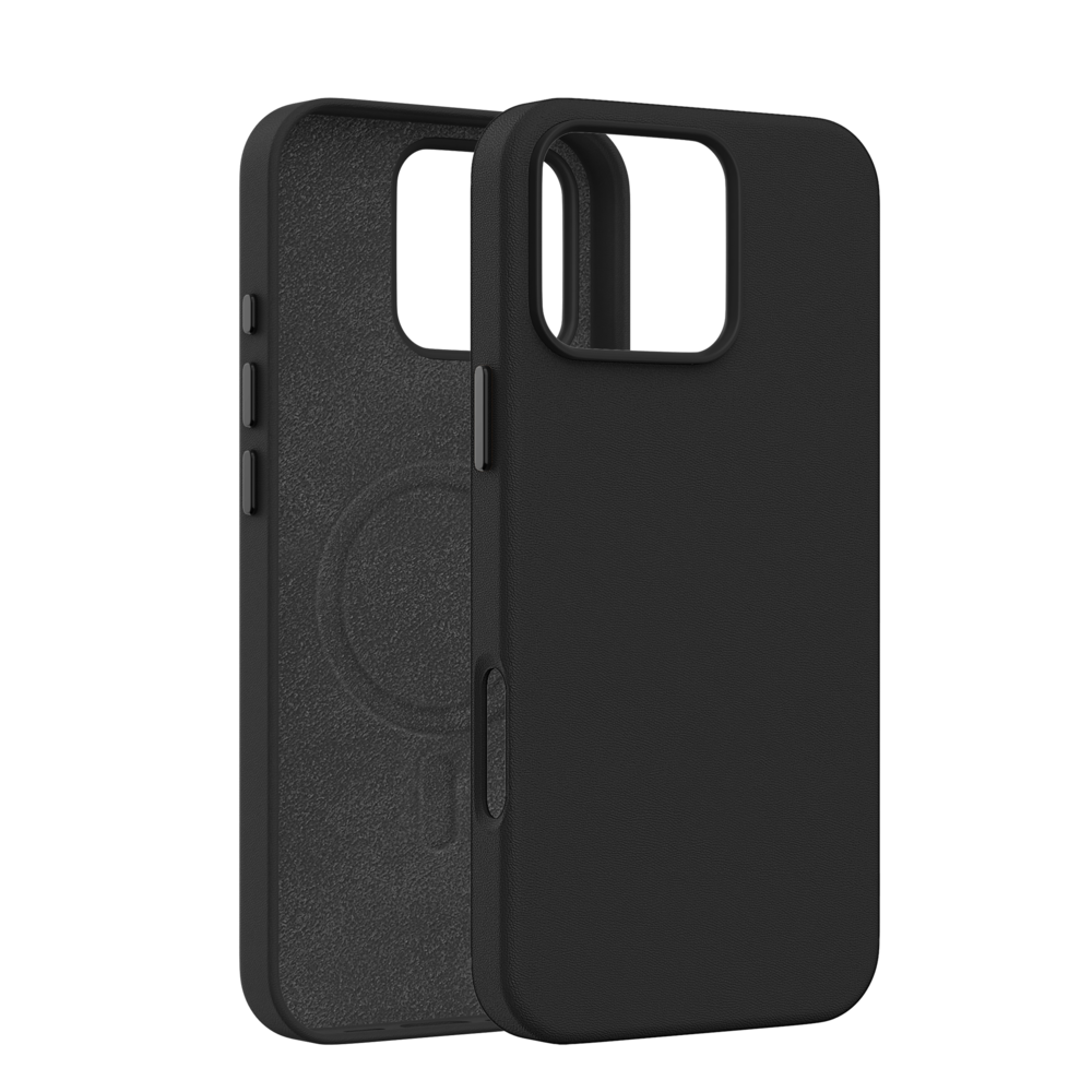 Coverzs Coverzs iPhone 16 Pro Luxus Leder MagSafe Hülle (Schwarz) Coverzs Coverzs iPhone 16 Pro Luxus Leder MagSafe Hülle (Schwarz)