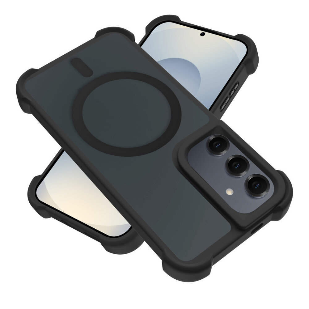Coverzs Coverzs Samsung Galaxy S24 matte Shockcase mit MagSafe (Schwarz) Coverzs Coverzs Samsung Galaxy S24 matte Shockcase mit MagSafe (Schwarz)