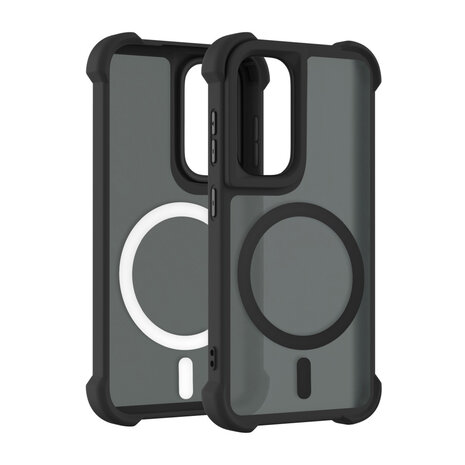 Coverzs Coverzs Samsung Galaxy S24 Plus matte Shockcase mit MagSafe (Schwarz) Coverzs Coverzs Samsung Galaxy S24 Plus matte Shockcase mit MagSafe (Schwarz)