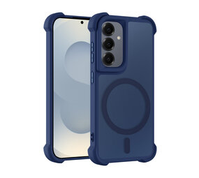 Coverzs Samsung Galaxy S24 Plus matte Shockcase mit MagSafe (Dunkelblau)
