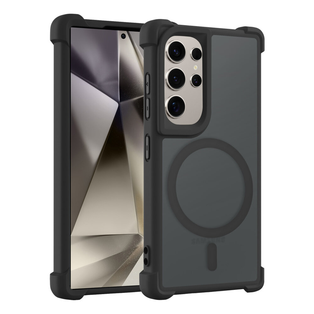 Coverzs Coverzs Samsung Galaxy S24 Ultra matte Shockcase mit MagSafe (Schwarz) Coverzs Coverzs Samsung Galaxy S24 Ultra matte Shockcase mit MagSafe (Schwarz)