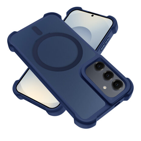 Coverzs Coverzs Samsung Galaxy S25 matte Shockcase mit MagSafe (Dunkelblau) Coverzs Coverzs Samsung Galaxy S25 matte Shockcase mit MagSafe (Dunkelblau)