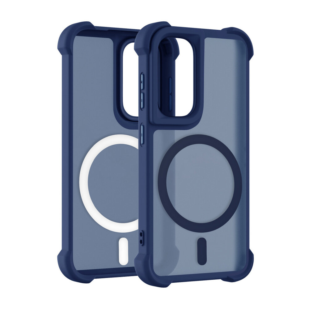 Coverzs Coverzs Samsung Galaxy S25 Plus matte Shockcase mit MagSafe (Dunkelblau) Coverzs Coverzs Samsung Galaxy S25 Plus matte Shockcase mit MagSafe (Dunkelblau)