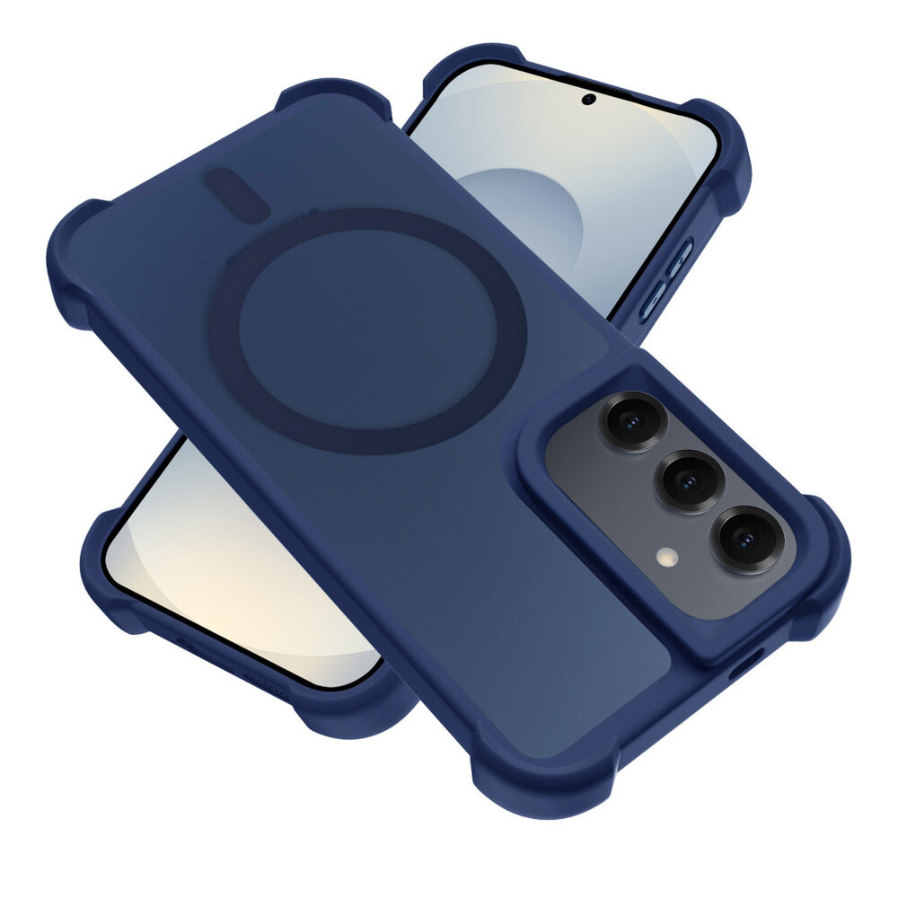 Coverzs Coverzs Samsung Galaxy S25 Plus matte Shockcase mit MagSafe (Dunkelblau) Coverzs Coverzs Samsung Galaxy S25 Plus matte Shockcase mit MagSafe (Dunkelblau)