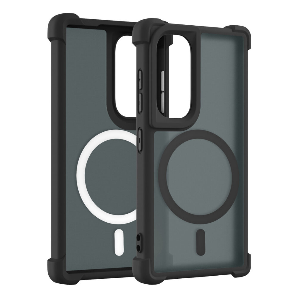 Coverzs Coverzs Samsung Galaxy S25 Ultra matte Shockcase mit MagSafe (Schwarz) Coverzs Coverzs Samsung Galaxy S25 Ultra matte Shockcase mit MagSafe (Schwarz)