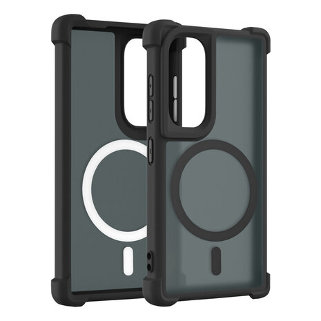 Coverzs Coverzs Samsung Galaxy S25 Ultra matte Shockcase mit MagSafe (Schwarz) Coverzs Coverzs Samsung Galaxy S25 Ultra matte Shockcase mit MagSafe (Schwarz)