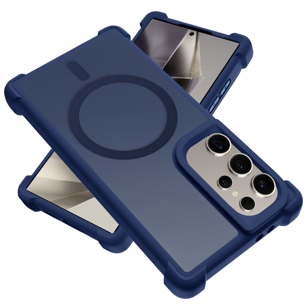 Coverzs Coverzs Samsung Galaxy S25 Ultra matte Shockcase mit MagSafe (Dunkelblau) Coverzs Coverzs Samsung Galaxy S25 Ultra matte Shockcase mit MagSafe (Dunkelblau)